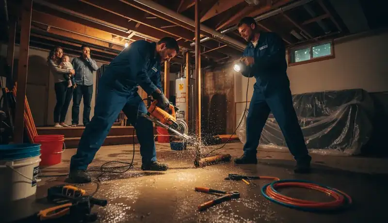 Expert Plumbing Pro - emergency-burst-pipe-repair-for-a-lafayette-family-home
